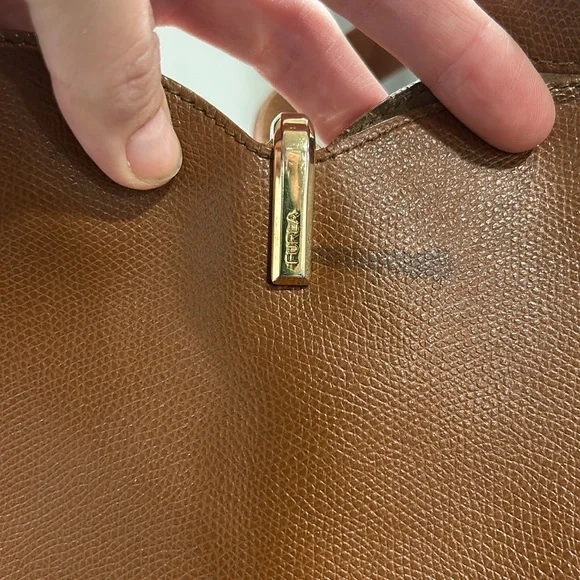 Furla Cognac Ribbon M Hobo Bag, RTR - Picture 4 of 10